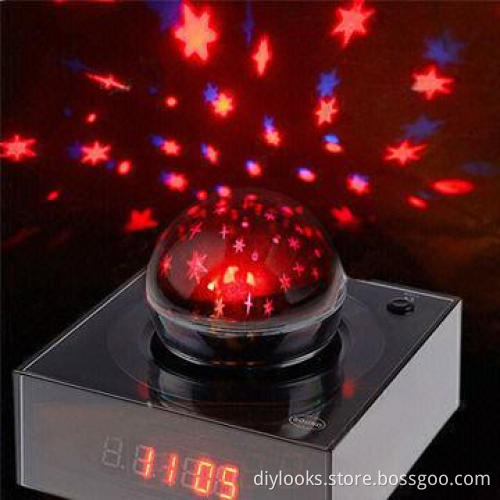 KL-206 Novelty Projecting Star and Digital Tube Clock, Double Power Supply, Sound Control Function
